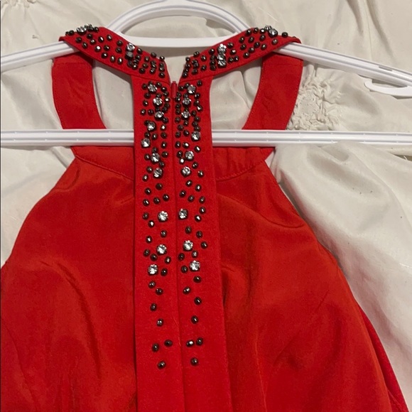 Size 6 red high neck dress from guess worn once - Picture 2 of 5